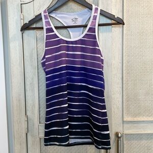 Purple stripped tank top